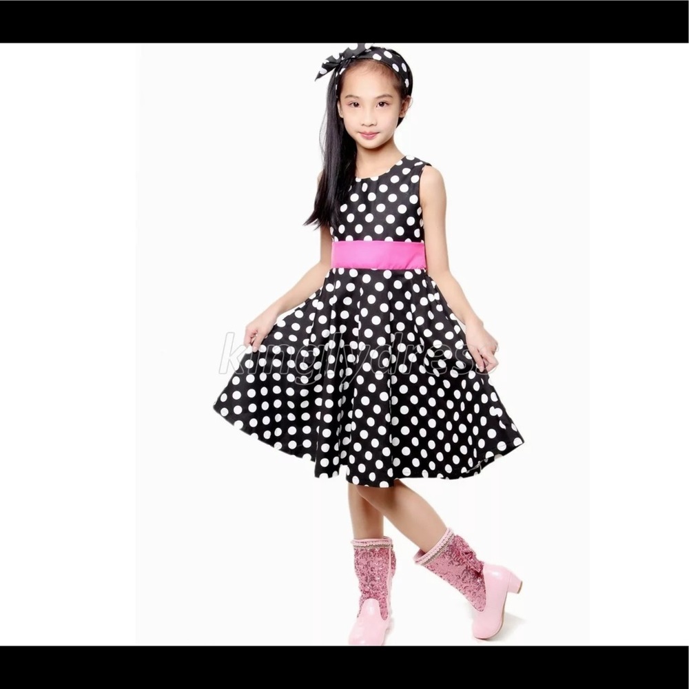 NWT 2PC 50’s style girls dress